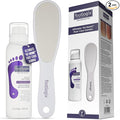 Footlogix Foot Care Callus Softener Combo - Callus Remover Spray & Double-Sided Foot File for Dry, Cracked Heels, Pedicure Tools for Feet, Foot Exfoliator