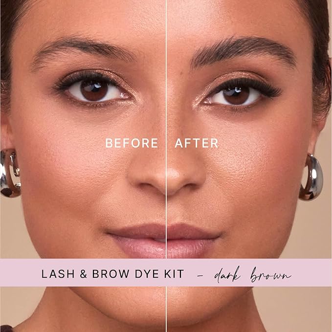 1000 Hour Professional Formula Lash & Brow Kit - Defined Brows with a Long-Lasting Formula with Eyebrow Mascara - Brow Gel for Stunning Brows that Last Up To 6 Weeks with 12 Applications - Dark Brown