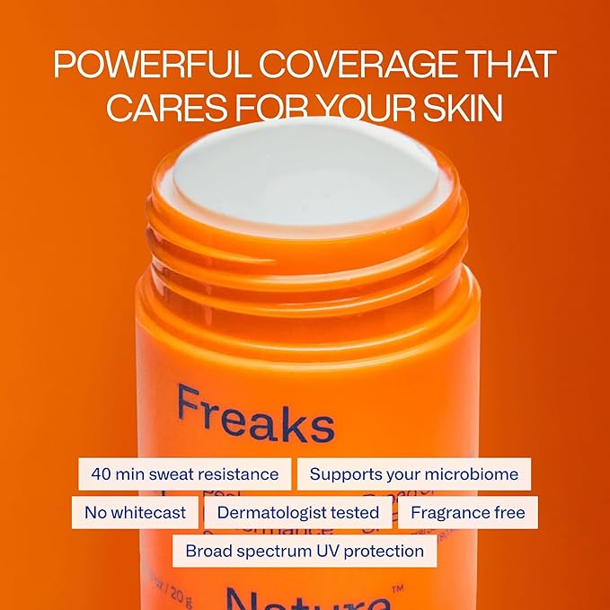 Freaks of Nature Peak Performance Sun Stick SPF 50 | 100% Mineral Sunscreen |All Skin Types | 2.6 oz