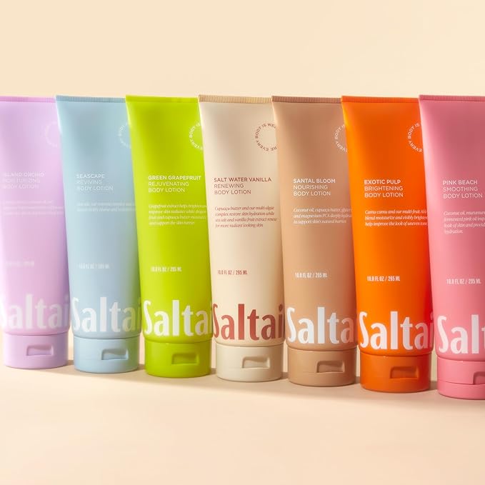Saltair Body Lotion - 2 Pack Moisturizing Lotion For Dry Skin. Island Orchid Scented Hydrating Body Cream with Nourishing Moisturizer Formula. Skin Care for Women and Men. 2x 10oz Tubes