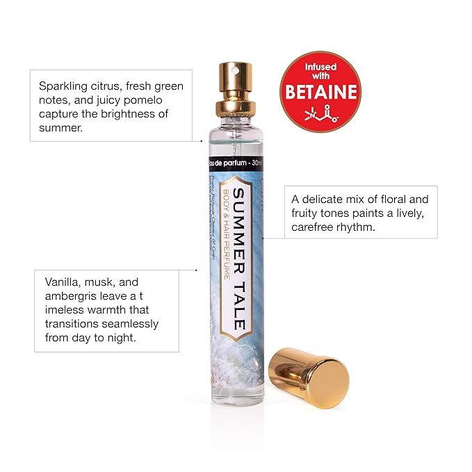 Esha Body & Hair Perfume Mist - Eau de Parfum for Women - Infused with Betaine - (SUMMER TALE)