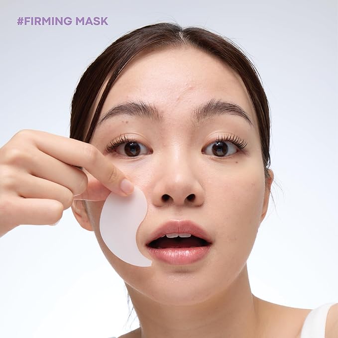 TONYMOLY Mask Melt Multi-Zone Targeted Hydrogel Patches – Eyes Or Smile Lines – Collagen + Peptides – Firming Overnight Care – 1 Pair