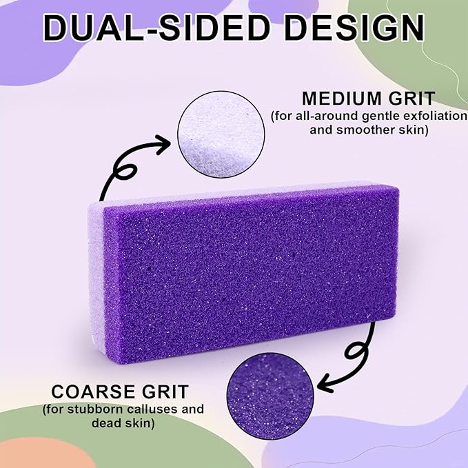 Pumice Stone for Feet 4 Pack Foot Pumice Stone Foot Pumice Stone for Dead Skin Double Sided Pedicure Tools for Feet Pumice Stone for Feet Callus Remover for Feet and Heels