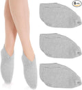 3 Pairs Foot Moisturiser Socks Overnight, Spa Cotton Socks for Foot Cream, Lotion Sock for Moisturising for Dry Feet Care, Moisturising Sock for Cracked Heel Repair Women Men (Grey)