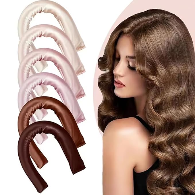 ZKSM Heatless Curls Overnight Hair Curlers to Sleep in,Heatless Hair Curler Velvet, Overnight Blowout Rods Heatless Curls for Short Long Hair All Hair Types Styling Tools（6PCS）