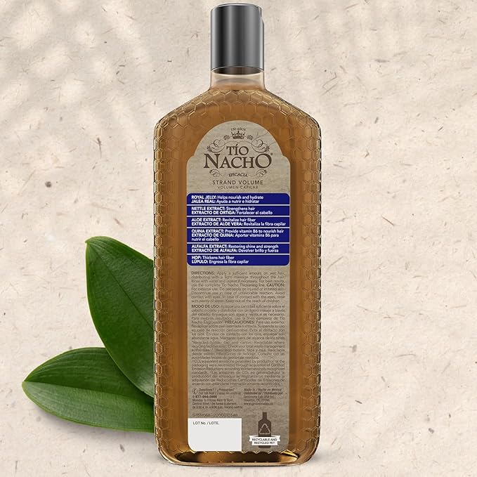 Tio Nacho Thickening Shampoo for Thinning Hair for Women & Men with Royal Jelly & Nettle Extract – Volumizing Hair Loss Shampoo-for Fine-Hair,Paraben Free,14 fl oz,(Pack of 2)