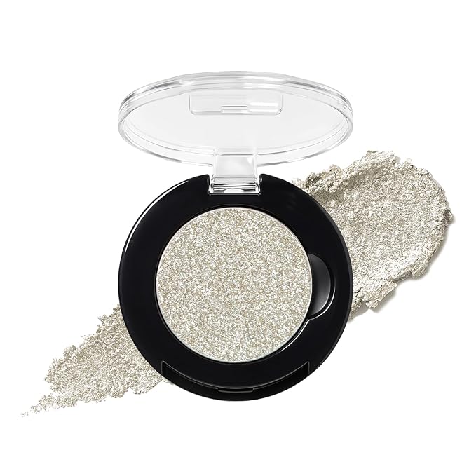 Refillable Eyeshadow Palette - Matte/Glitter/Duo-Chrome Pressed Powder & Cream Formula, Neutral/Shimmer/Smokey Multichrome, Travel-Friendly Iron Pan Refills (Glitter, D53)