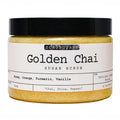 Golden Chai Sugar Scrub – Exfoliating Body Scrub with Honey, Orange, Turmeric, Vanilla – Gentle Exfoliating and Cleansing Impurities, Dead Skin Cells – Suitable for All Skin Types – 12 oz