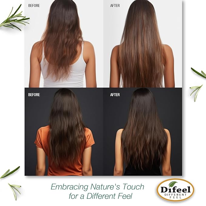 Difeel Elevated Rosemary and Mint Conditioner 33.8 oz. - Made with Natural Rosemary Oil for Hair Growth, Paraben Free, Phthalate Free, Color Safe Formula