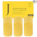 Jericho Dead Sea Sulfur Soap with Olive Oil – Helps with Acne, Psoriasis, Eczema & Blackheads – For Oily to Normal Skin – Vegan Face & Body Bar for Men & Women – 4.4 oz Each (Pack of 12)