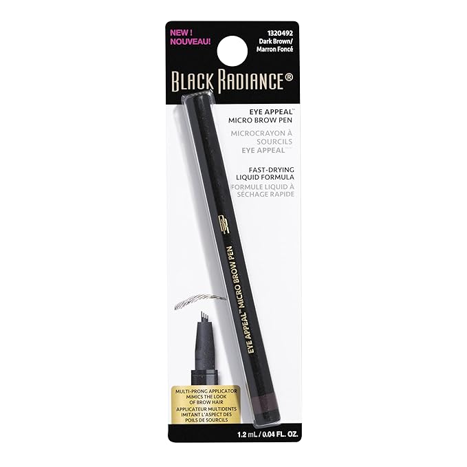 Black Radiance Eye Appeal™ Micro Brow Pen Dark Brown (Pack of 2)
