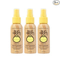 Sun Bum Revitalizing 3 in 1 Leave In Conditioner - Anti Frizz Detangler - Color Friendly with UV Protection - Enriched with Coconut Oil and Banana - Travel Friendly 1.5 oz (Pack of 3)