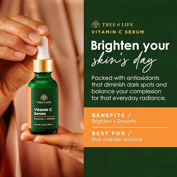 Skin Care Set, Brightening, Firming, Dry Face, Dermatologist Tested - Complete Hydration Trio, Vitamin C Serum, Niacinamide, Pro Collagen Peptide, 3 count of 1Fl oz