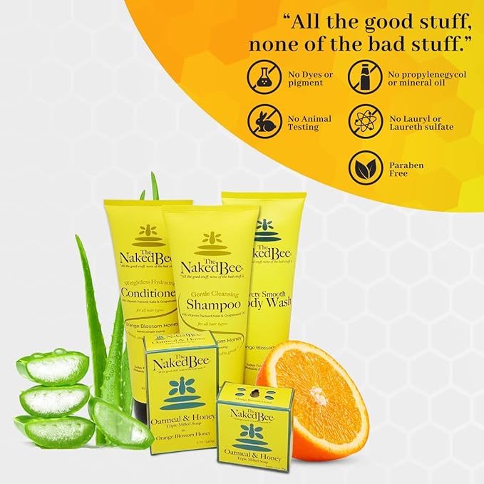 The Naked Bee Nourishing Body Lotion for All Skin Types (8 oz)- Moisture Replenishing Lotion for Dry Skin with Coconut & Honey
