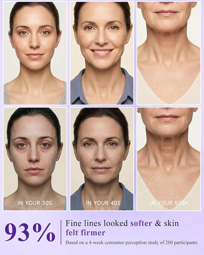UKVOA Retinol Neck & Face Wrinkle Cream for Women, Neck Cream for Tightening and Firming, Anti Aging Skin Care with Collagen & Hyaluronic Acid, Instant Face Lift Cream 1.7 Fl Oz