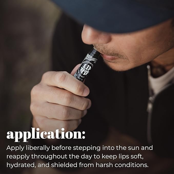 Mountain Ocean The Original Skin Trip SPF 15 Lip Balm, .17 Oz Tube, Maximum Protection, Hydrating Lip Moisturizer, with Lanolin, Beeswax & Coconut Oil (New Look, Same Formula)