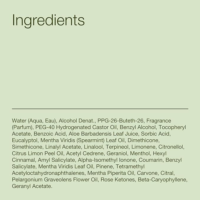 Bath & Body Works Aromatherapy Eucalyptus Spearmint Essential Oil Mist, Body Spray with Vitamin E and Aloe, Pillow Spray for Stress Relief, 5.3 fl oz - 2 Pack