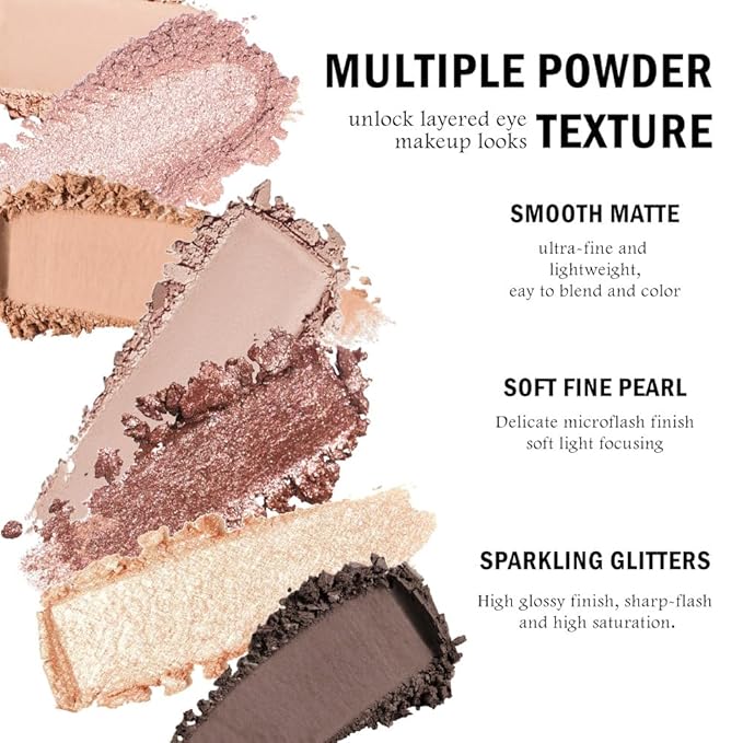 AMY'S DIARY NUDE Eyeshadow Palette Eye shadow Makeup,Brown Eyeshadow Shiny Sparkle Shimmer Glitter Eyeshadow Waterproof Pallete,royal blue Glitter Blue Eye Make Up (12-01)