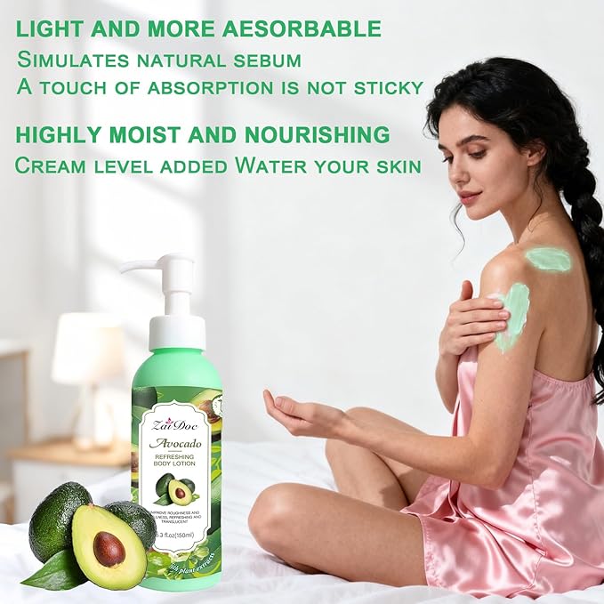 Body Lotion, 24hr Moisturizing & Deep Hydration, Absorbs Instantly Moisturizer for All Skin Types, 5.3 fl oz (1 Pack, Shea Butter)