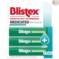 Blistex Medicated Mint Balm - Soothes and Protects - Advanced Medicated Lip Care for Dry, Chapped Lips - Blistex: Specialized Solutions for Healthy Lips - SPF 15 Sun Protection 3 Count, 0.15oz Ea.