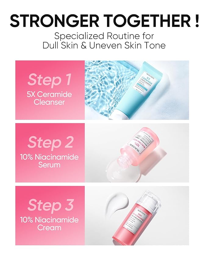 SKINTIFIC 10% Niacinamide Serum with Alpha Arbutin, Ceramide & Centella Asiatica – Brightens Skin, Maintains Skin Barrier