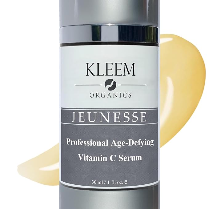 Kleem Anti Aging Vitamin C Serum for Face - Brightening Serum for Dark Spots, Age Spots, Wrinkles & Sun Damage - Face Serum with Hyaluronic Acid, Vitamin E & Aloe Vera - Dermatologist Tested, 1.7oz