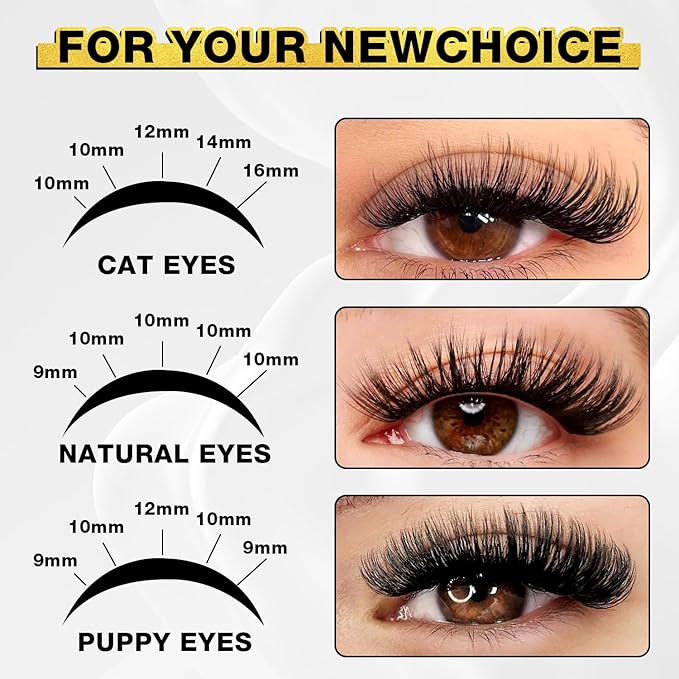 Lash Clusters Kit, 168pcs Eyelash Clusters Kit Lashes Clusters Kit Cluster Lashes Pestañas Postizas Naturales with Lash Bond&Seal,Lash Tweezers 9-16mm 7 Styles Mix Lashes Clusters Kit