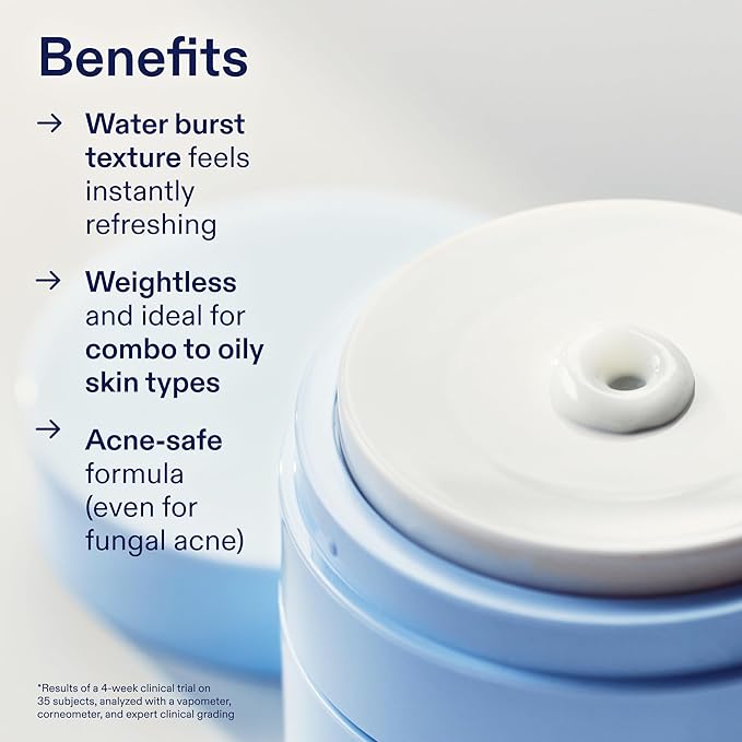 Skinfix Barrier Balancing Water Cream XL - 3.38 oz - Weightless Moisturizer with Hyaluronic Acid & Niacinamide - Combo + Oily Skin - Acne-Safe, Non-Comedogenic, Fragrance Free, Vegan, Cruelty Free