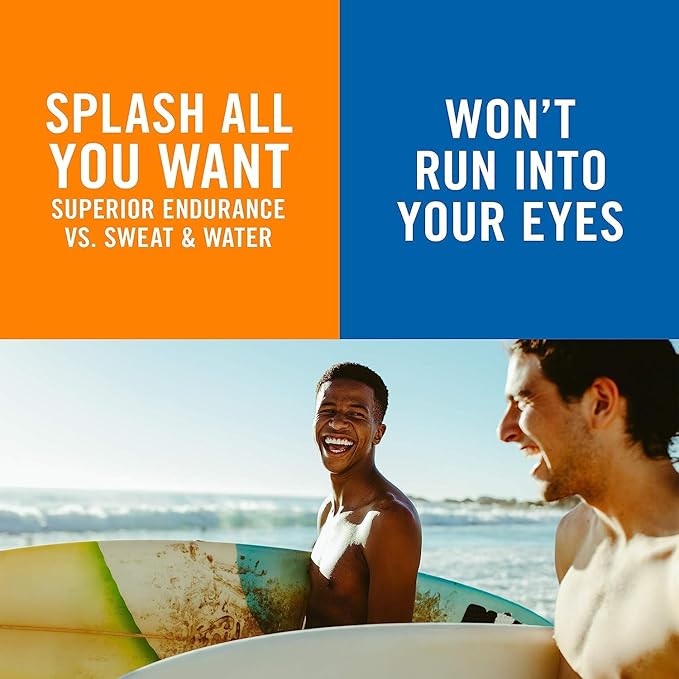 Banana Boat Sport Performance Broad Spectrum SPF 30 Sunscreen Lotion, Swim Splash - Up to 80 Minutes Water Resistant, 8 fl oz, 2-Pack