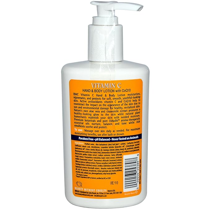 Beauty Without Cruelty Hand & Bdy Lotn Vit C 8.5 Fz