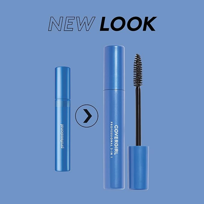 COVERGIRL Professional Mascara Regular Brush Very Black 200, (Packaging may vary) 0.3 Fl Oz (Pack of 2)