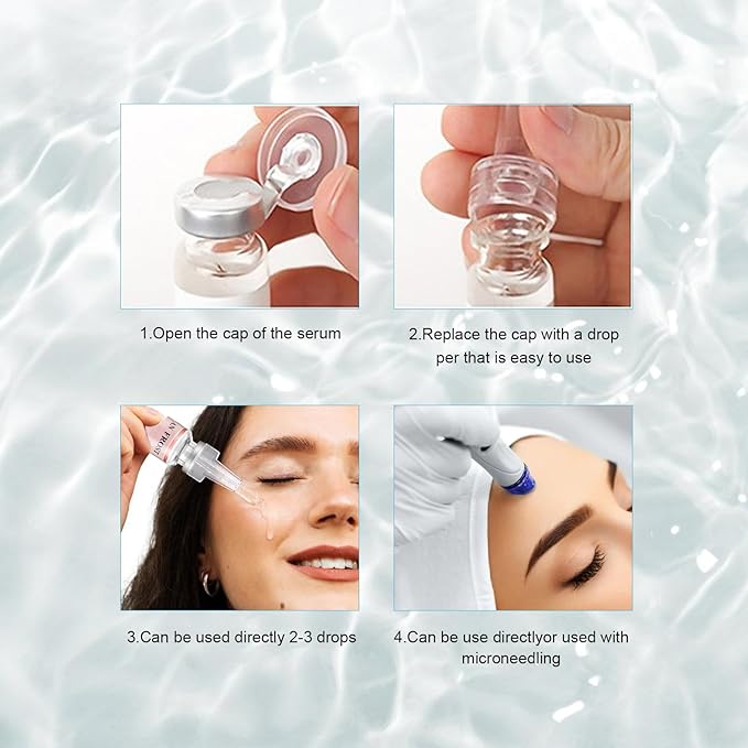 Exosomes for Skin Starter Kit Anti-Aging Hydration Serum Skincare Set, 10 vials Hydration Acid Ampoule Essence Intensive Treatment Booster Kit