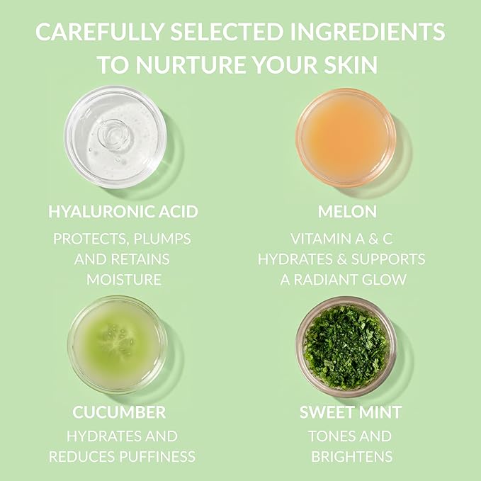 SpaScriptions Exfoliating Cucumber & Melon Body Wash - Scented Moisturizing Body Wash with Hyaluronic Acid for Soft Glowing Skin, Gentle Natural Daily Cleanser Body Scrub, 32 fl oz, Paraben Free