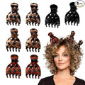 8 Hair Volume Clip for Thick Hair, Root Clips for Curly Hair Volume, Claw Clips for Women Root Lifting for Curl （Tortoise）