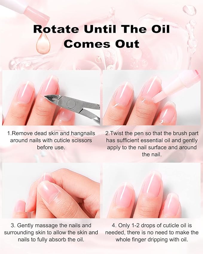Nail & Cuticle Oil Pen 15Pcs Kit Manicure Essentials Strengthening with Different Naturale Scents Salone SPA Hydrating Repair Treatment Supplies