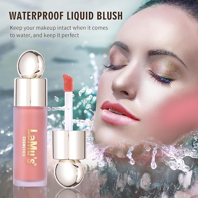 LaMu'S COSMETICS Soft Pinch Weightless Liquid Blush, Long-Lasting Beauty Natural Waterproof Face Liquid Blush For All-Day Wear (Hope-Nude Mauve, 0.25fl.oz/7.5ml)