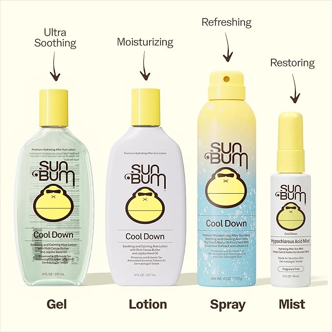 NEW Sun Bum Hypochlorous Acid Mist - Hydrating After Sun Mist to Cool and Soothe - Made for Sensitive Skin - Vegan - pH Balanced - Non-Stinging - 2 oz