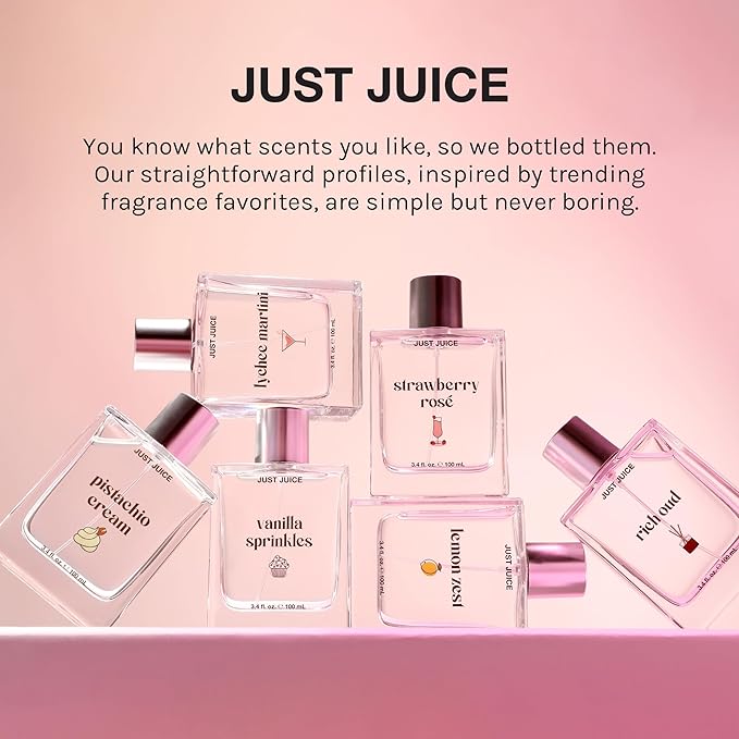 Just Juice Vanilla Sprinkles - Vanilla Perfume for Women and Men - Gourmand Perfume with Tonka Bean and Whipped Cream Notes - 3.4 oz