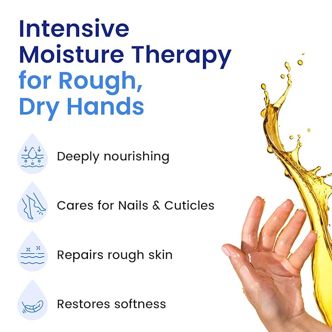Repairing Hand Mask for Dry Cracked Hands, Hand Masks with Coconut, Shea Butter, Jojoba Oil & Vitamin E, Moisturizing Gloves, Skin Care Gifts for Women & Men, Self Care Gifts for Women (6 Pairs)