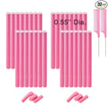 Flexible Curling Rods, 30Pcs Twist Foam Rollers for Long and Short Hair, No Heat Bendy Curlers, Pink