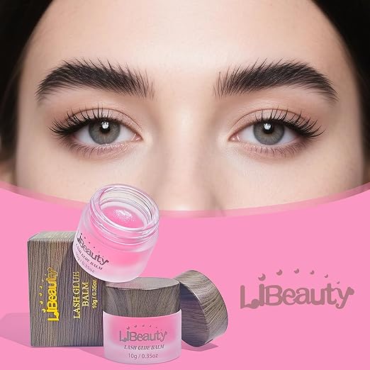 Libeauty Lash Lift Balm Glue Strong Sticky Lash Lift Adhesive Latest Gentle Formula Eyelash & Eyebrow Perm Glue Balm Brow Lamination Gel 10G/0.35OZ (Red Strawberry, 10g/0.35oz)