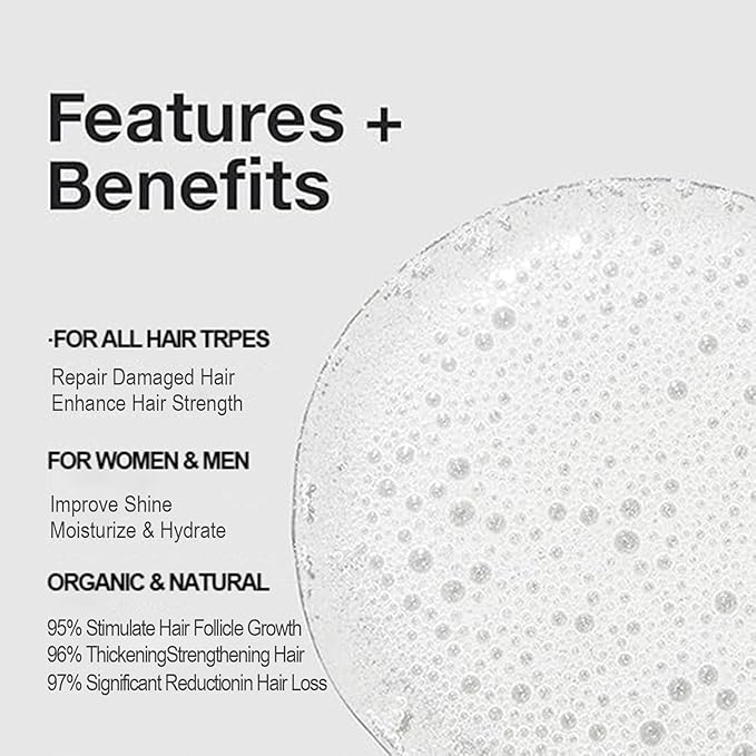 Rosemary & Biotin Shampoo for Hair Growth & Thinning Hair - Sulfate-Free, Vegan Formula with Hydrolyzed Keratin to Thicken, Strengthen & Revitalize Dry, Damaged Hair - For Men & Women
