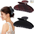 2 Pack Acetate Hair Claw Clips for Women 4 Inch Large Claw Hair Clips for Thin to Thick Hair
