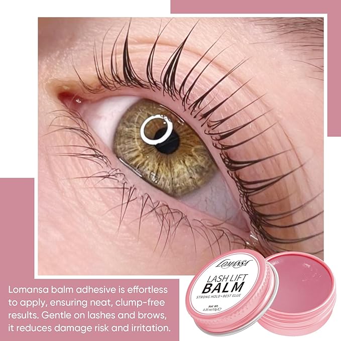 Lash Lift Glue Korean Lash Lift Balm Glue Eyelash Perm Balm Fruit Flavor Lifting Curling Gel for Lash Perm Kit 10g (Rose)