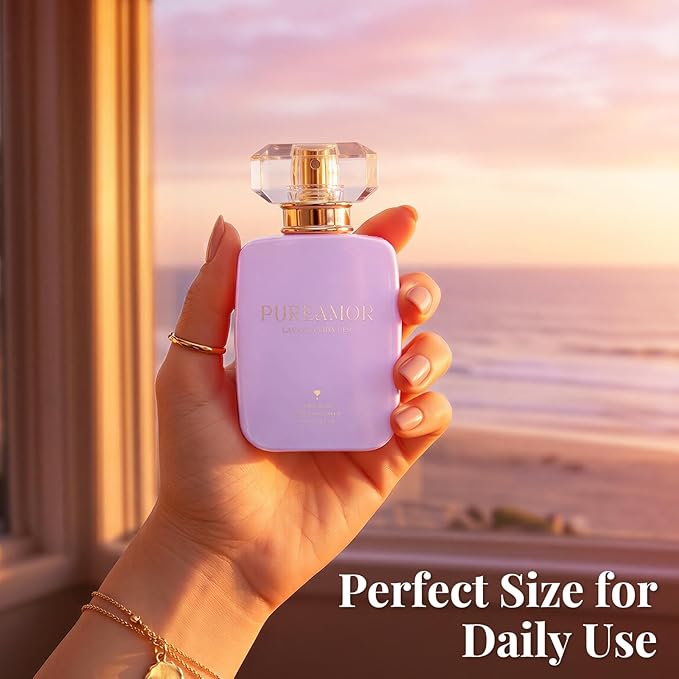 PUREAMOR Pheromone Perfume for Women, Lavanda Vida Extrait de Parfum - Long Lasting Bold Floral Lavender Scent, 30% High Concentration, Full Size Fragrance Spray, 1.0 oz / 30 ml