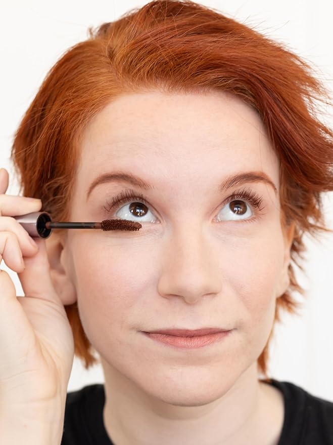 Gingerlash Mascara Honest Auburn Warm Auburn Brown Mascara for Redheads Volumizing Lengthening Water Resistant Vegan Cruelty Free