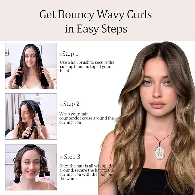 Heatless Curls Overnight,No Heat Hair Curlers to Sleep in, Soft Heatless Curling Ribbon Set with Clip Hair Rollers for Blowout Look Long Hair(Burgundy Red)