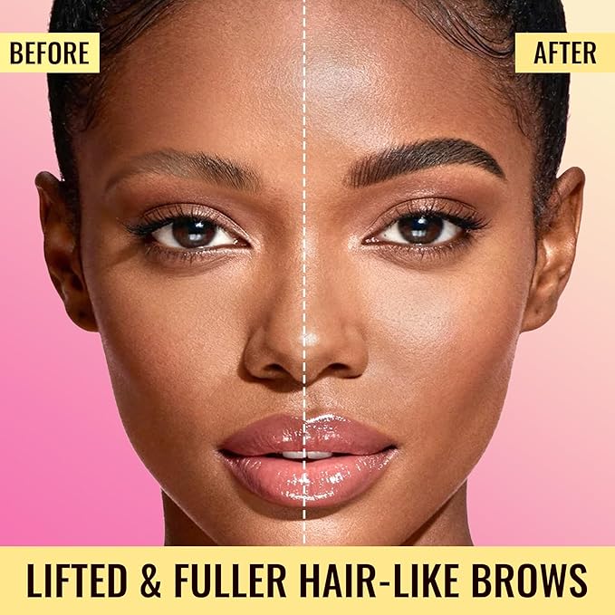 Vevivia Eyebrow Pen - Eyebrow Gel Clear, Dual-Ended Eye Brow Pencils for Women with 4-Fork-Tip and Precise Brush-Tip for Natural Hair-Like Strokes, Last All Day Eyebrow Pencil, Black Brown