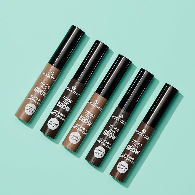 essence | 3-Pack Make Me Brow Eyebrow Gel Mascara | Infused with Fibers to Fill & Sculpt | Vegan & Paraben Free | Cruelty Free (05 | Chocolaty Brows)