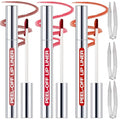 3 Colors Peel Off Lip Liner Stain with Tweezer K, Long Lasting Waterproof Lip Tint Stains Makeup Set with Matte Finish for Women, Natural Look, Easy to Use, for All Skin Types (#3,6,7)
